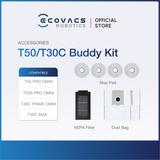 Ecovacs Deebot T30C Prime Omni/T30C Max - Accessories Kit, Mop Cloth & Dustbag