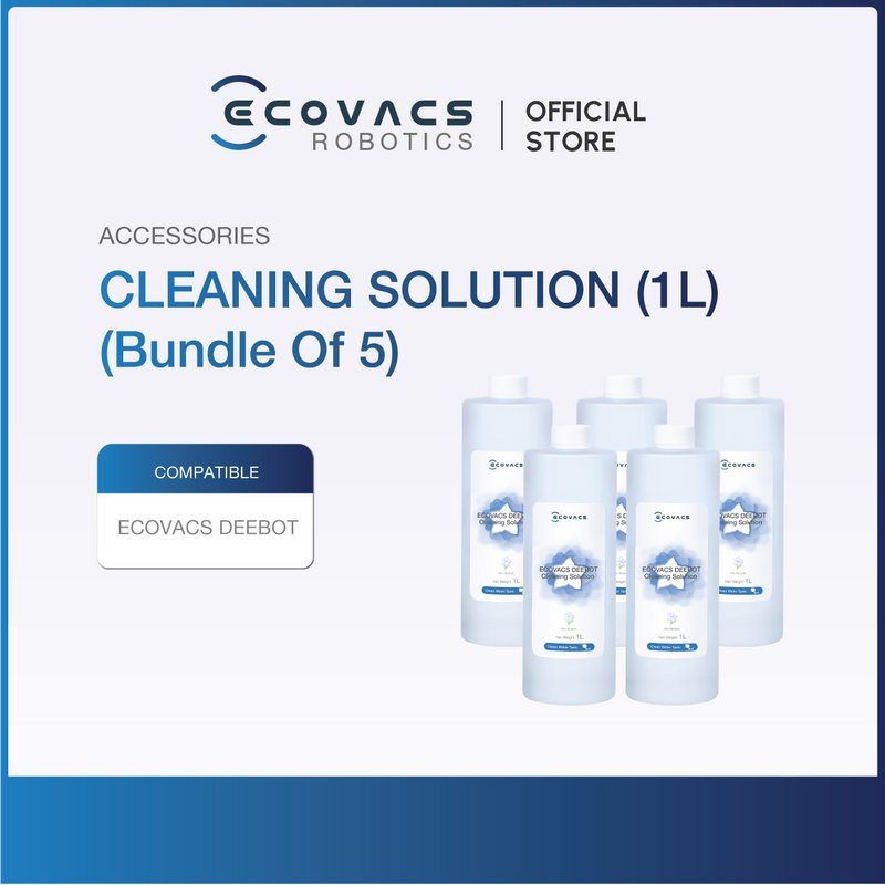 ECOVACS CLEANING SOLUTION/DETERGENT 1L (SUITABLE FOR ALL DEEBOT MODELS)