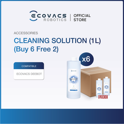 ECOVACS CLEANING SOLUTION/DETERGENT 1L (SUITABLE FOR ALL DEEBOT MODELS)