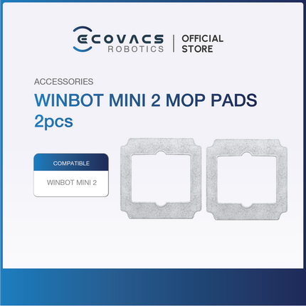 ECOVACS WINBOT W2 OMNI/WINBOT MINI ACCESSORIES LISTING - MOP CLOTH, & CLEANING SOLUTION