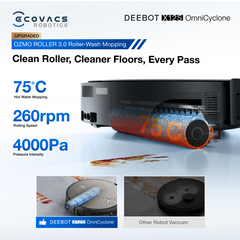 ECOVACS Deebot X12S OmniCyclone Robot Vacuum Cleaner