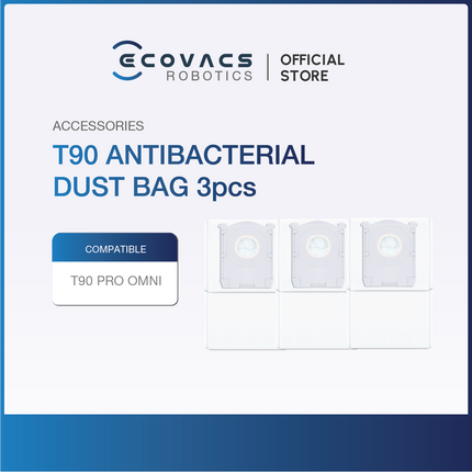 ECOVACS DEEBOT T90 PRO OMNI - ACCESSORIES KIT, ROLLER MOP AND DUSTBAGS