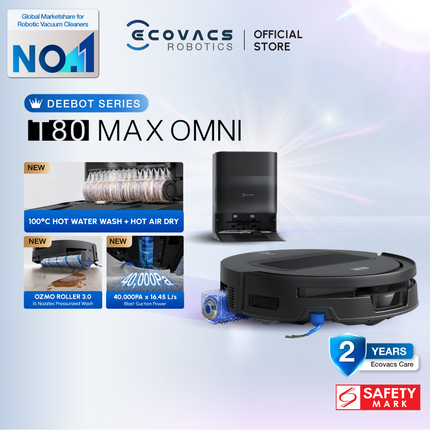 ECOVACS DEEBOT T80 Max Omni Robot Vacuum Cleaner