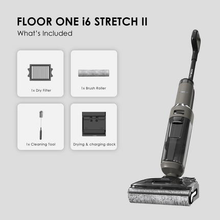 Tineco Floor One i6 Stretch II Layflat Cordless Wet Dry Vacuum Cleaner