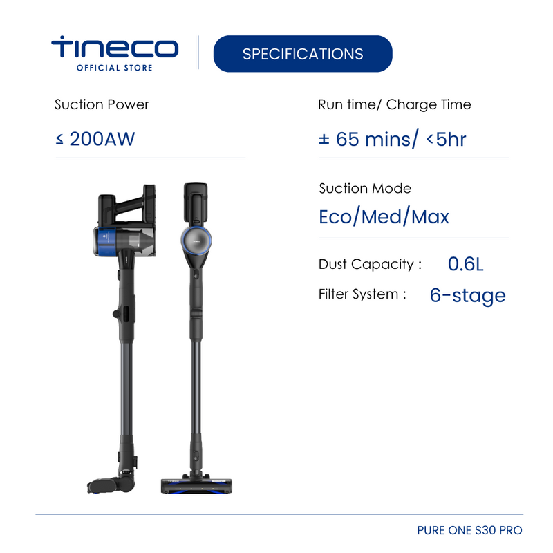 (COMEX26) Tineco Pure One S30 Pro Cordless Stick Vacuum Cleaner
