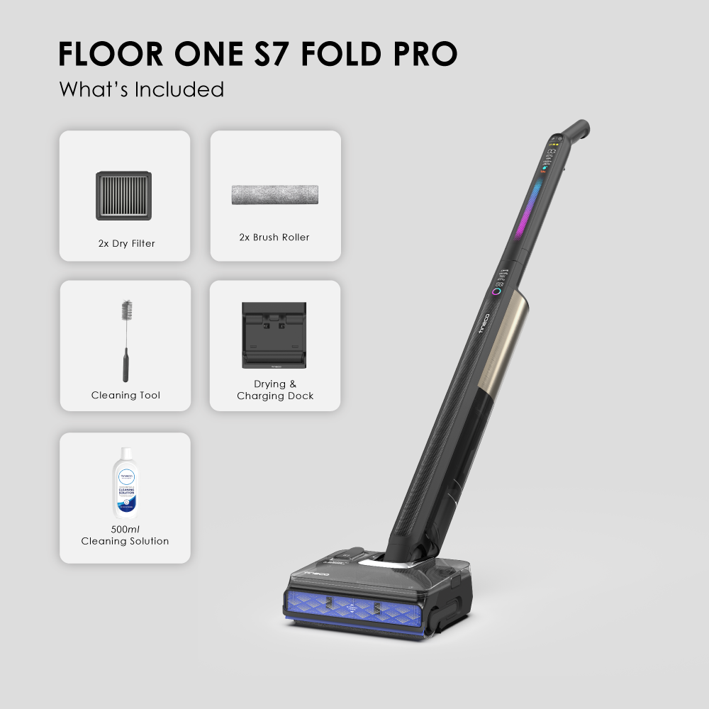 Tineco Floor One S7 Fold Pro Smart Cordless Wet Dry Vacuum Cleaner