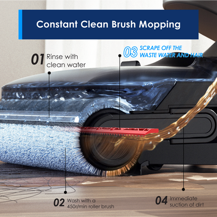 Tineco Floor One i6 Stretch II Layflat Cordless Wet Dry Vacuum Cleaner