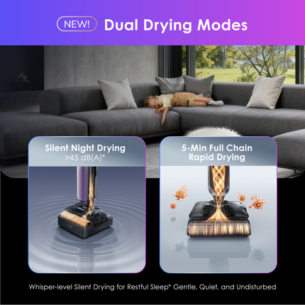Tineco Floor One S9 Artist Steam Pro (Purple) Smart Wet & Dry Vacuum Cleaner