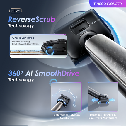 Tineco Floor One S9 Artist Steam Pro (Grey) Smart Wet & Dry Vacuum Cleaner
