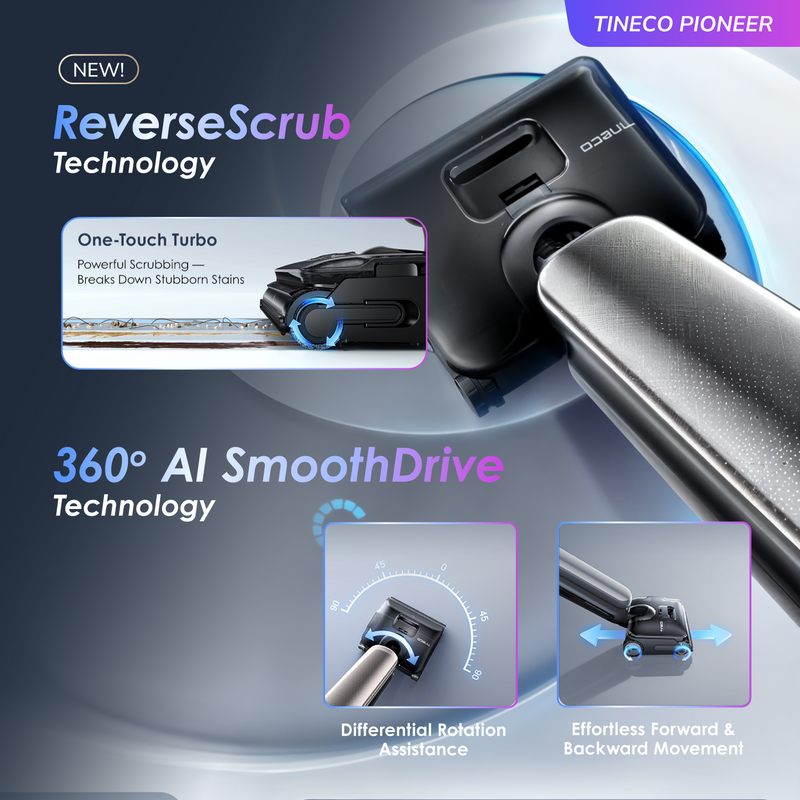 Tineco Floor One S9 Artist Steam Pro (Grey) Smart Wet & Dry Vacuum Cleaner