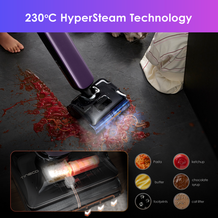 (COMEX26) Tineco Floor One S9 Artist Steam Pro (Purple) Smart Wet & Dry Vacuum Cleaner