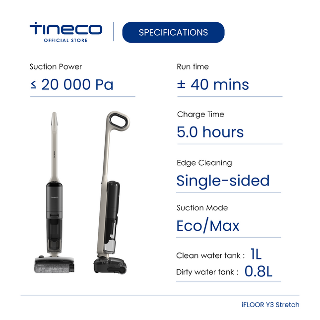 Tineco iFloor Y3 Stretch Wet & Dry Vacuum Cleaner