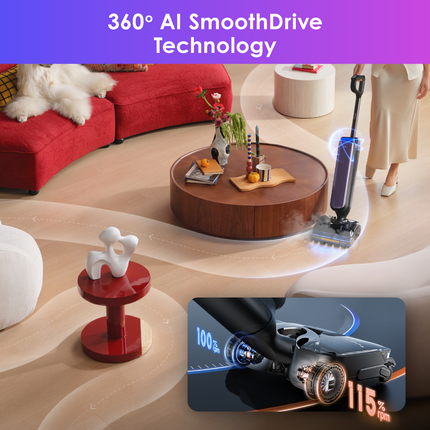 (COMEX26) Tineco Floor One S9 Artist Steam Pro (Purple) Smart Wet & Dry Vacuum Cleaner