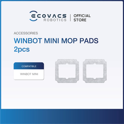 ECOVACS WINBOT W2 OMNI/WINBOT MINI ACCESSORIES LISTING - MOP CLOTH, & CLEANING SOLUTION