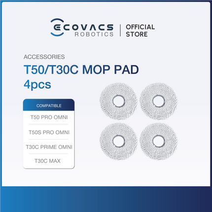 ECOVACS DEEBOT T50/T50S PRO OMNI - ACCESSORIES KIT, MOP CLOTH & DUSTBAG