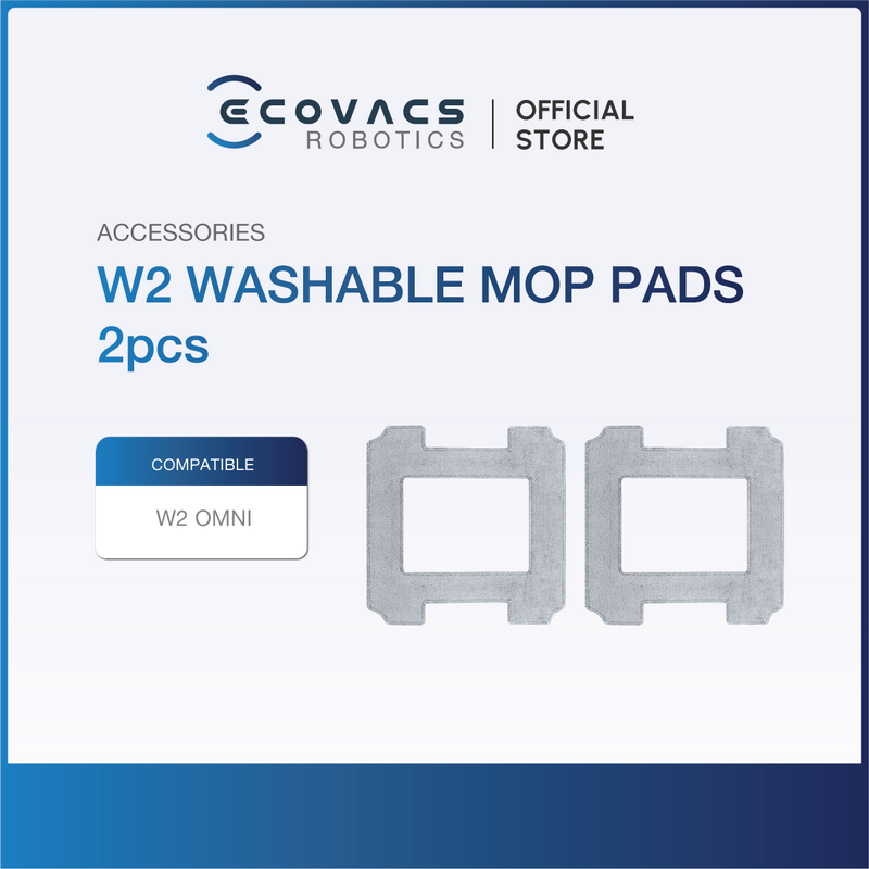 ECOVACS Winbot W2 Omni/Winbot Mini Accessories Listing - Mop Cloth & Cleaning Solution