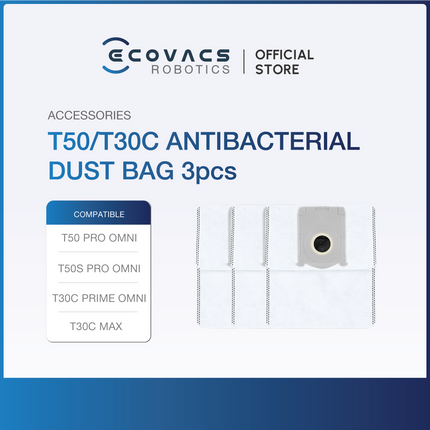 ECOVACS DEEBOT T50/T50S PRO OMNI - ACCESSORIES KIT, MOP CLOTH & DUSTBAG