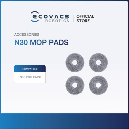 ECOVACS DEEBOT N30 / N30 PRO OMNI SERIES - ACCESSORIES KIT, MOP CLOTH, SOLID FLOOR CLEANER & DUSTBAG
