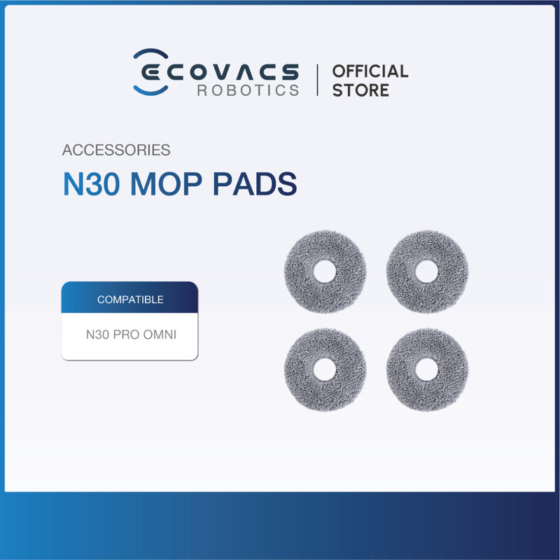 ECOVACS DEEBOT N30 / N30 PRO OMNI SERIES - ACCESSORIES KIT, MOP CLOTH, SOLID FLOOR CLEANER & DUSTBAG