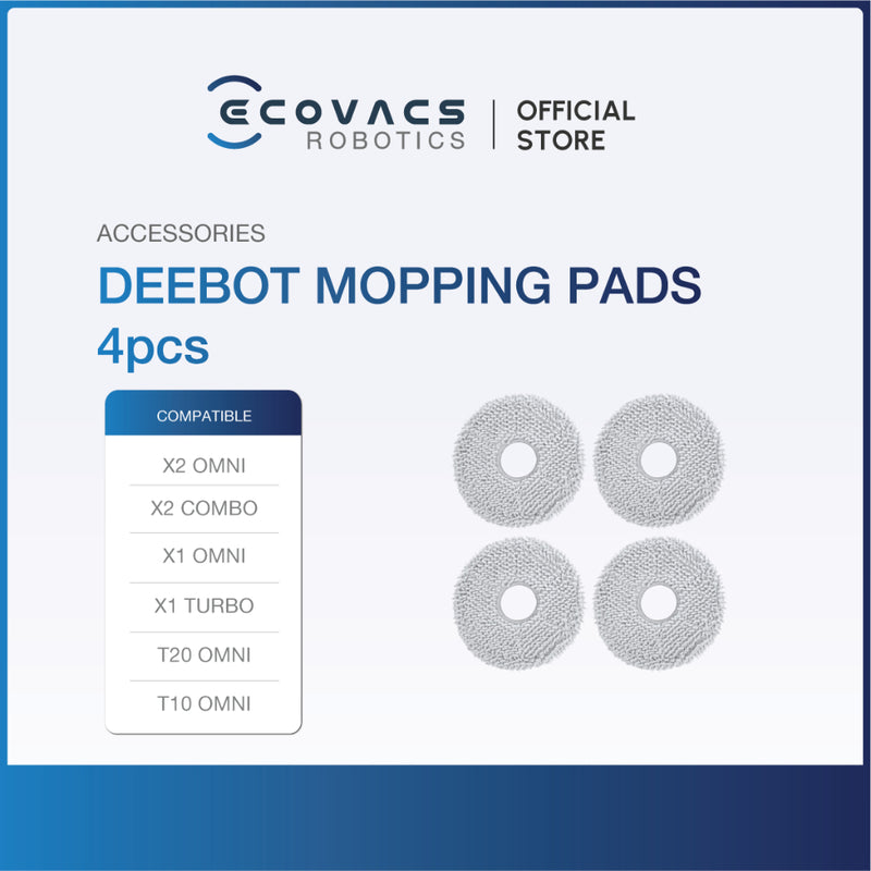 ECOVACS DEEBOT X2/X2 COMBO/T30S COMBO FAMILY SERIES ACCESSORIES LISTING - ACC KIT, MOP CLOTH & DUSTBAG