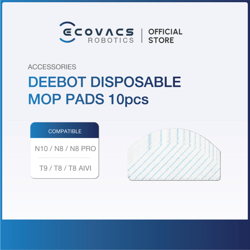 ECOVACS ACCESSORIES KIT, MOP CLOTH, AIR FRESHENER, WATER TANK, & DUSTBAG | N10/T9/T8 FAM/N8 PLUS/U2 PRO