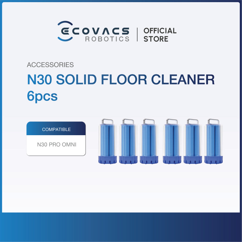 ECOVACS DEEBOT N30 / N30 PRO OMNI SERIES - ACCESSORIES KIT, MOP CLOTH, SOLID FLOOR CLEANER & DUSTBAG